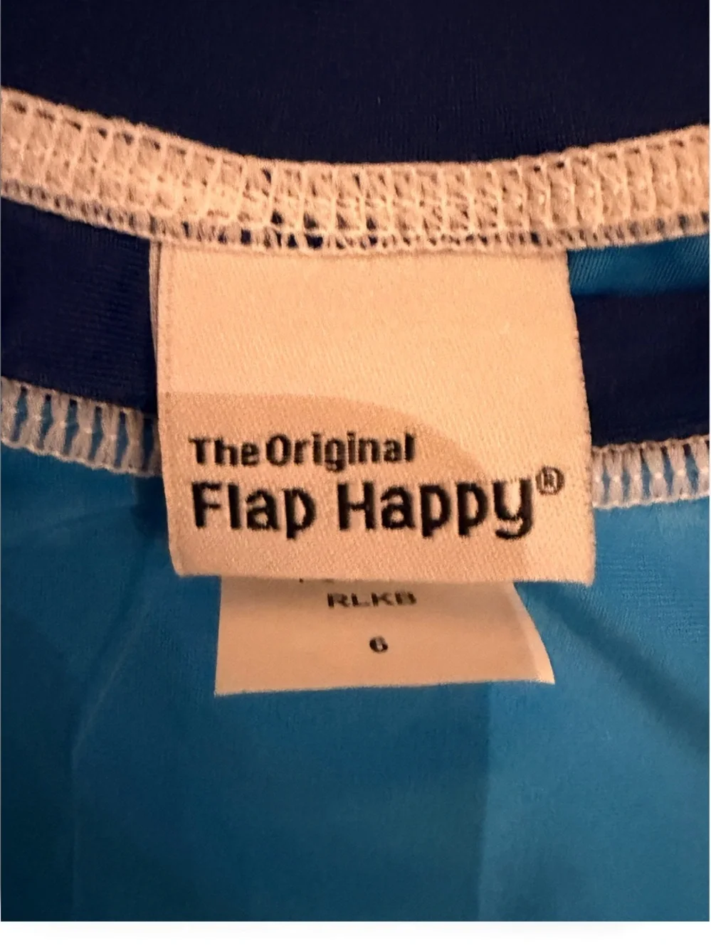 Flap Happy Kids Two-Tone Blue Long Sleeve Rashguard 🌟NWT🌟